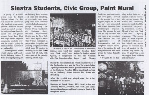 Sinatra Students, Civic Group, Paint Mural