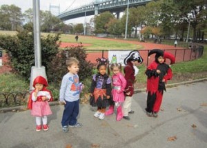Trick Or Treating With Ghouls And Goblins At Astoria Park